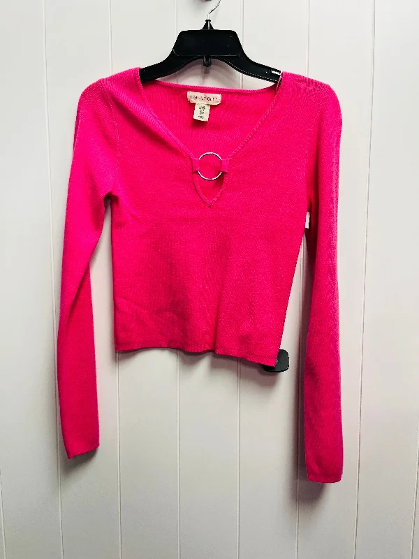 Sweater By Clothes Mentor In Pink, Size: S