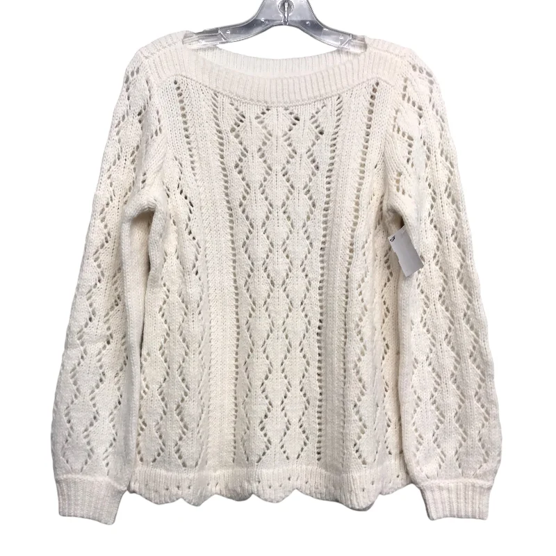 Sweater By Loft In White, Size:Xs