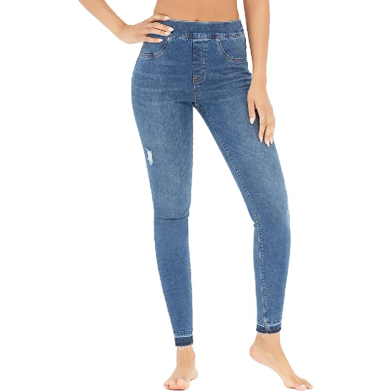 Womens Distressed Jeggings Skinny Jeans