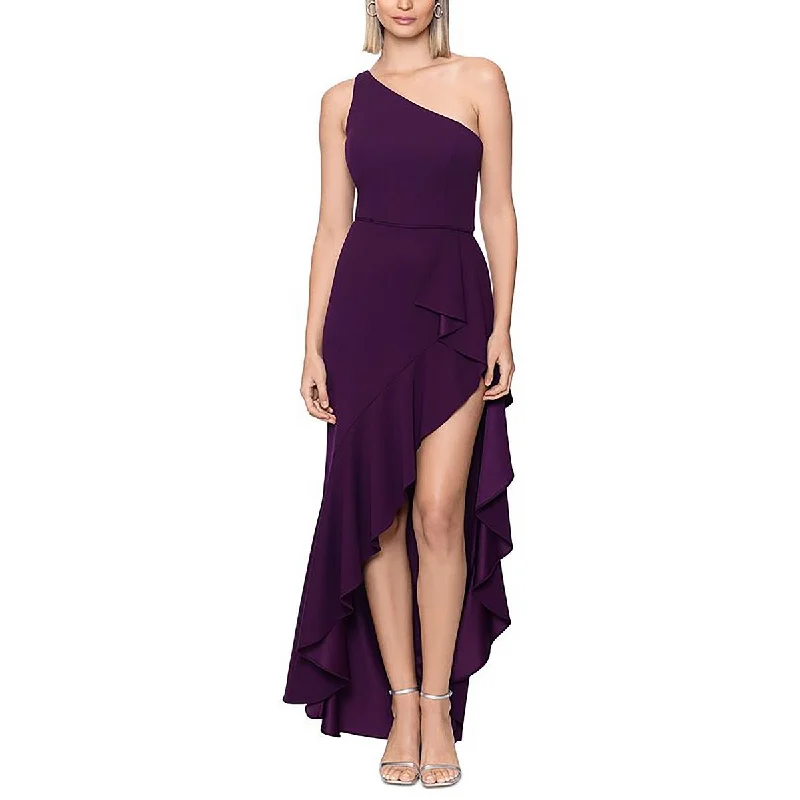 Womens Hi-Low Polyester Evening Dress