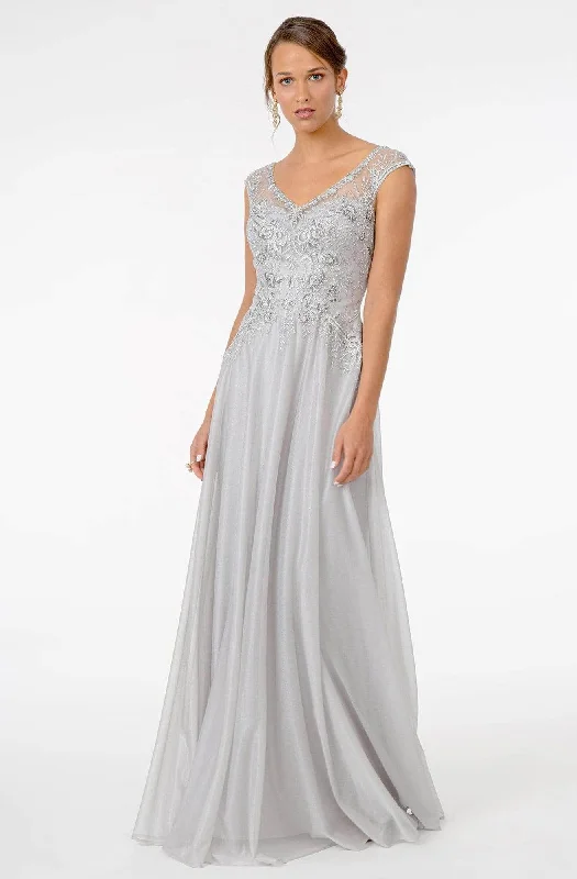 GLS by Gloria - Embroidered Bodice Formal Gown GL1826