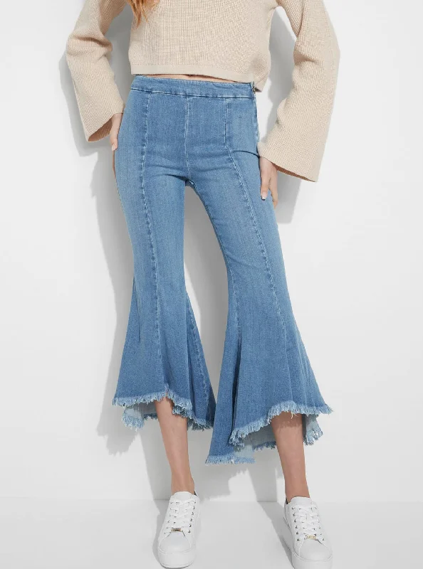 High-Rise Flare Denim Jeans in Sophia Wash