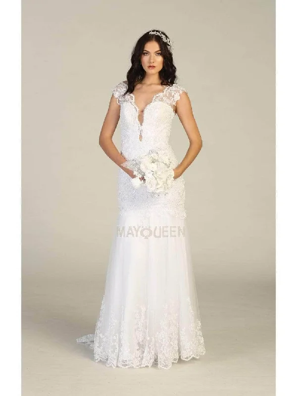 May Queen - Applique Trumpet Prom Dress RQ7785