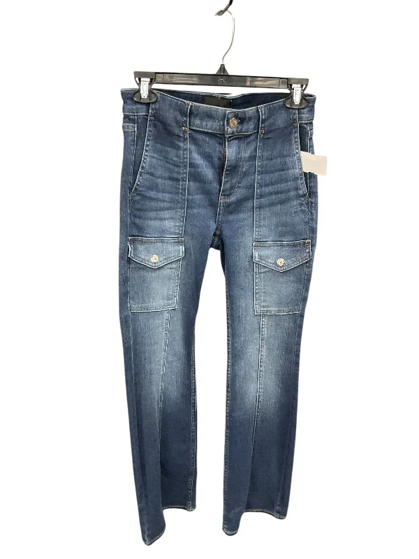 Jeans Flared By White House Black Market In Blue Denim, Size: 0