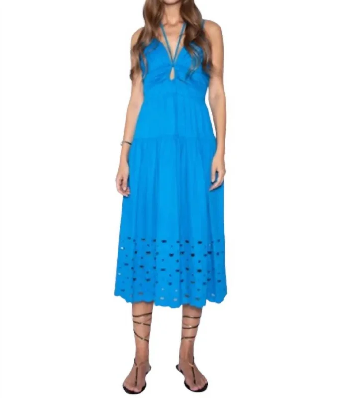 Hedy Midi Dress In Blue