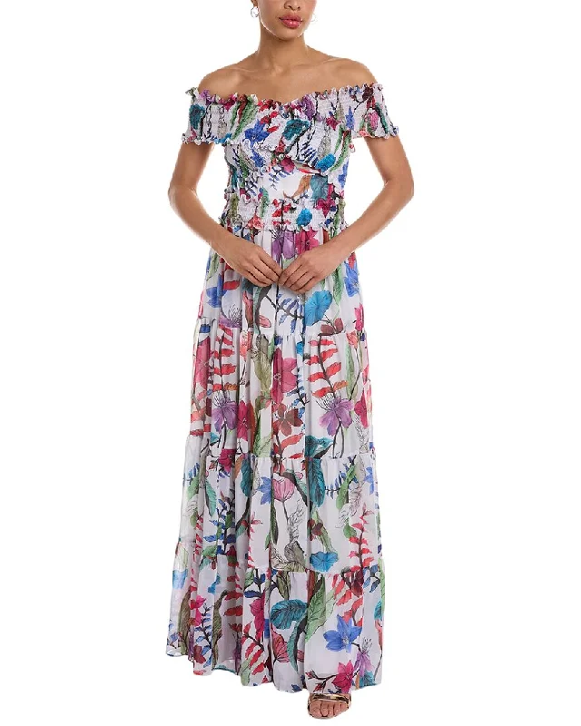 PatBO Zamia Off-The-Shoulder Maxi Dress