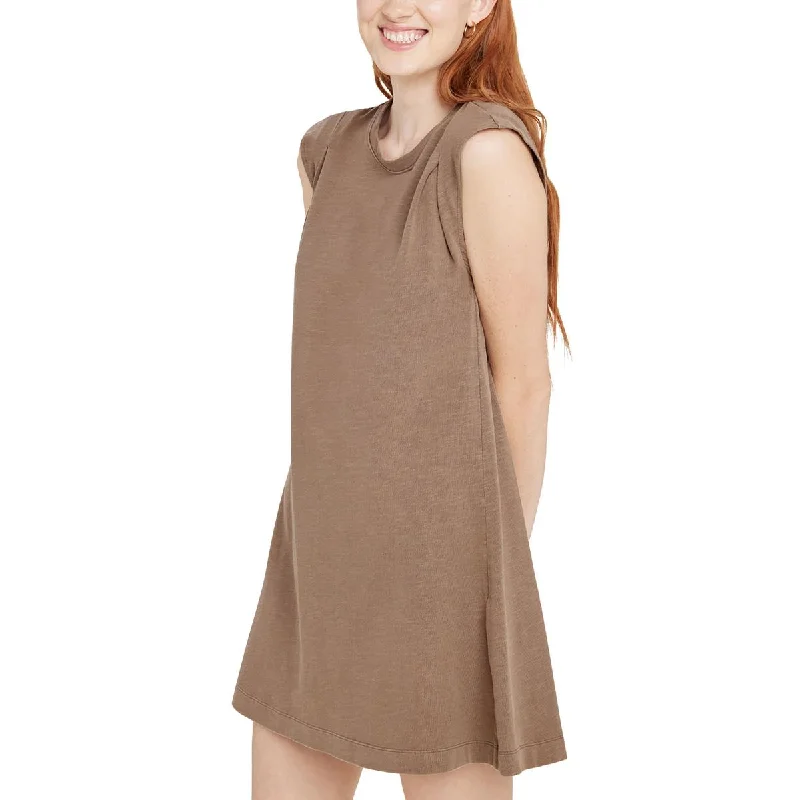 Evie Womens Comfy Mini T-Shirt Dress