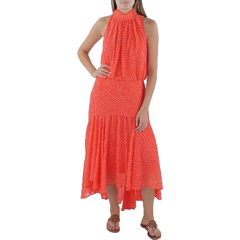 Womens Blouson Maxi Dress