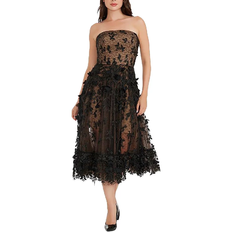 Kailyn Womens Strapless Fit & Flare Cocktail And Party Dress