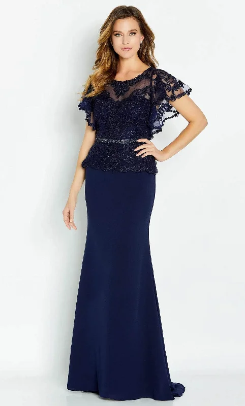 Cameron Blake CB131 - Appliqued Gown