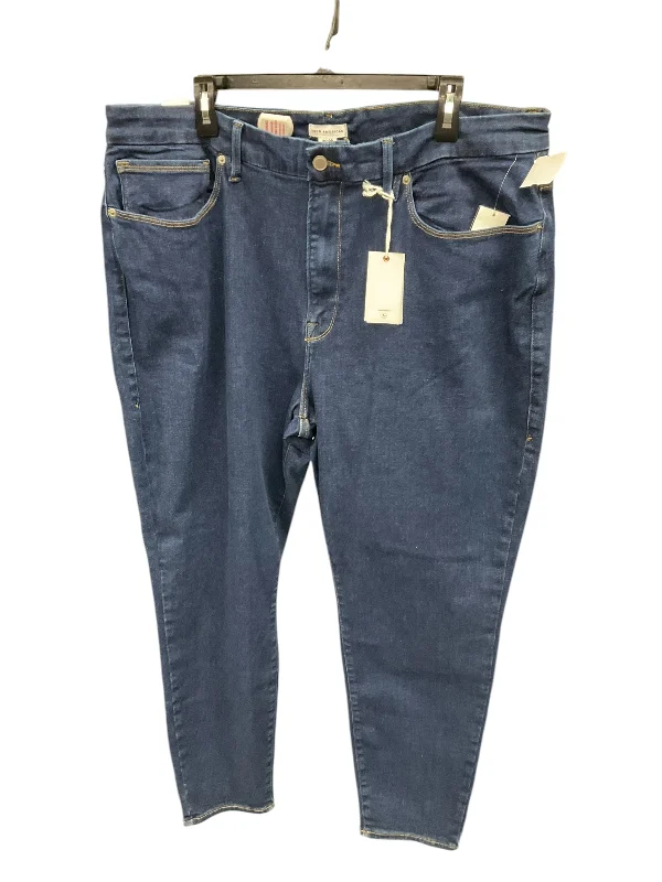 Jeans Skinny By Good American In Blue Denim, Size: 20