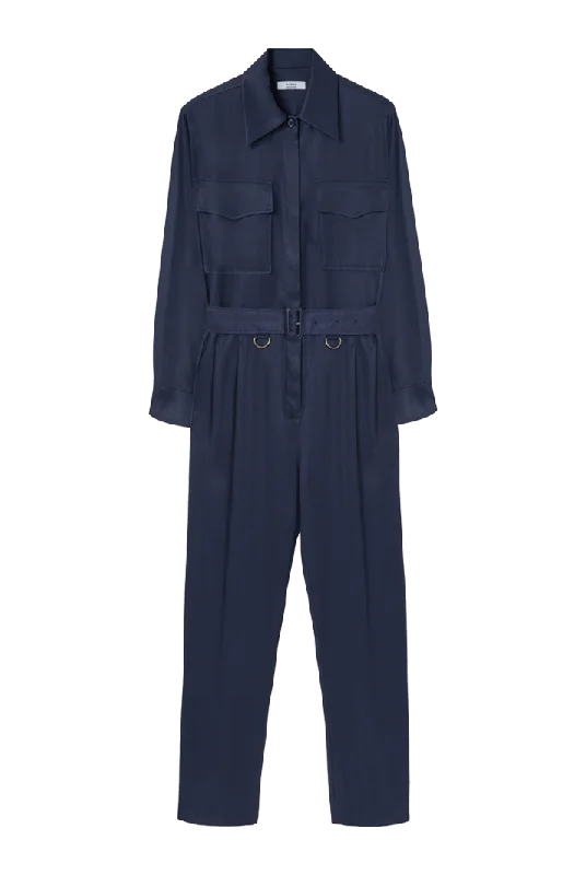 Patch Pocket Belted Jumpsuit