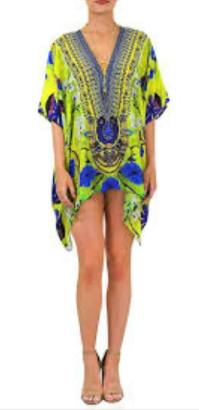 Shahida Parides Short Lace Up Kaftan Top