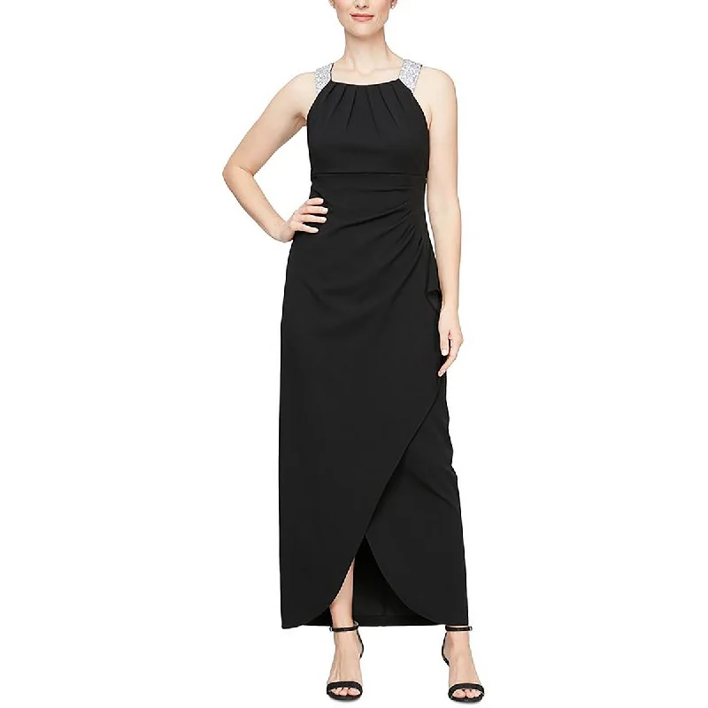 Womens Full Length Embellished Maxi Dress