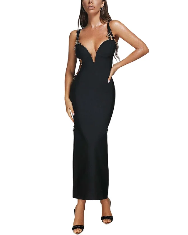 Amanda Royal Maxi Dress