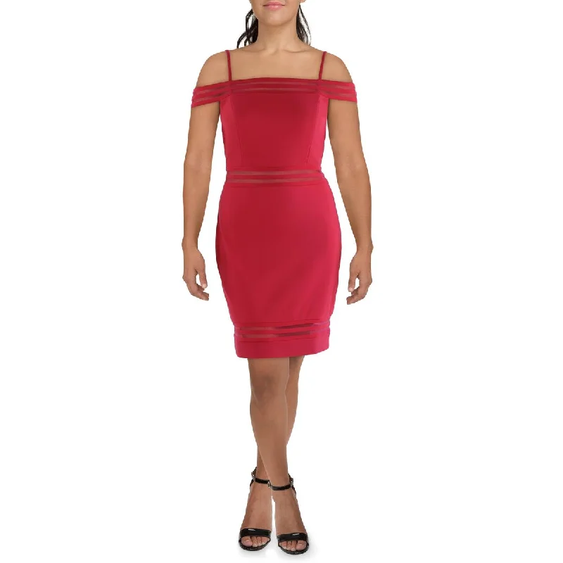 Womens Illusion Mini Party Dress