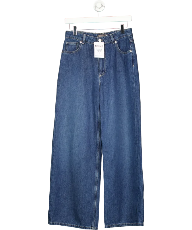 Mint Velvet Blue Wide Leg Jeans UK 10