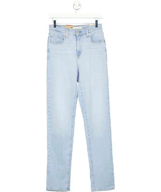 levis Blue 724 High Rise Slim Straight Leg Jeans W28