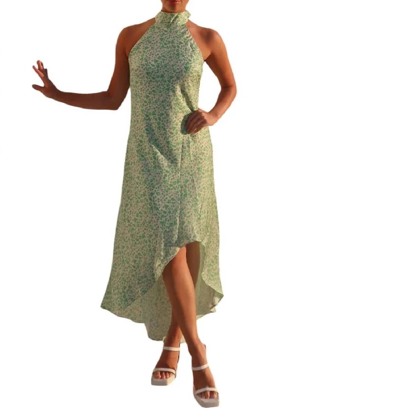 Lillian Midi Dress In Green