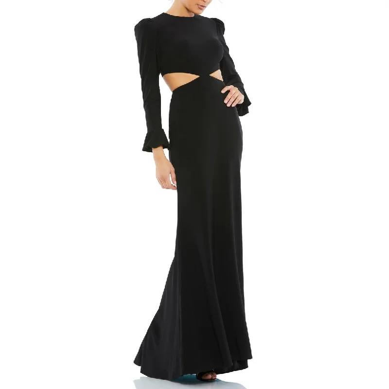 Womens Cut-Out Formal Evening Dress