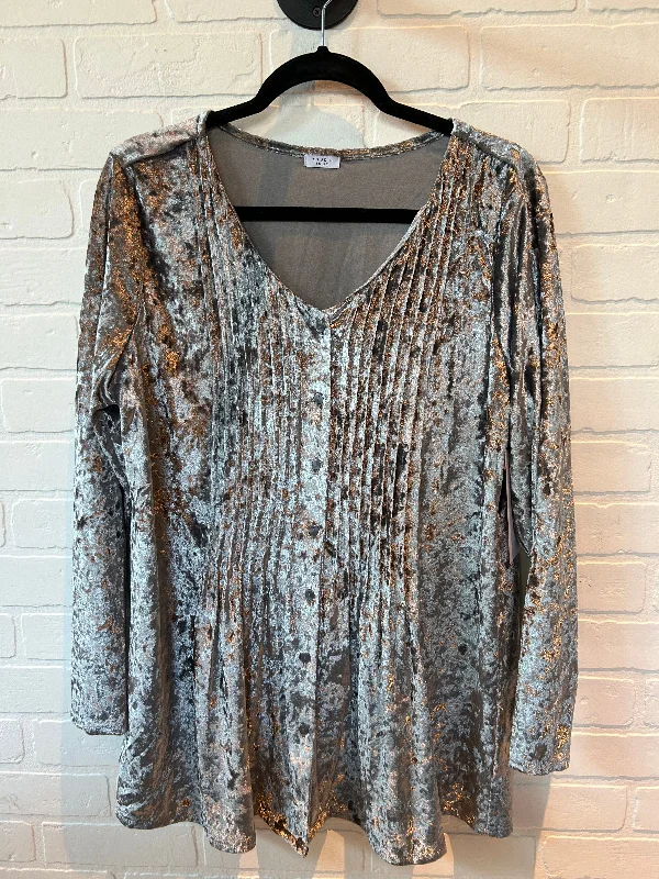 Grey Top Long Sleeve Studio 1886, Size Xl