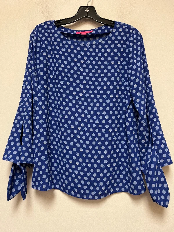 Polkadot Pattern Top Long Sleeve Lilly Pulitzer, Size S