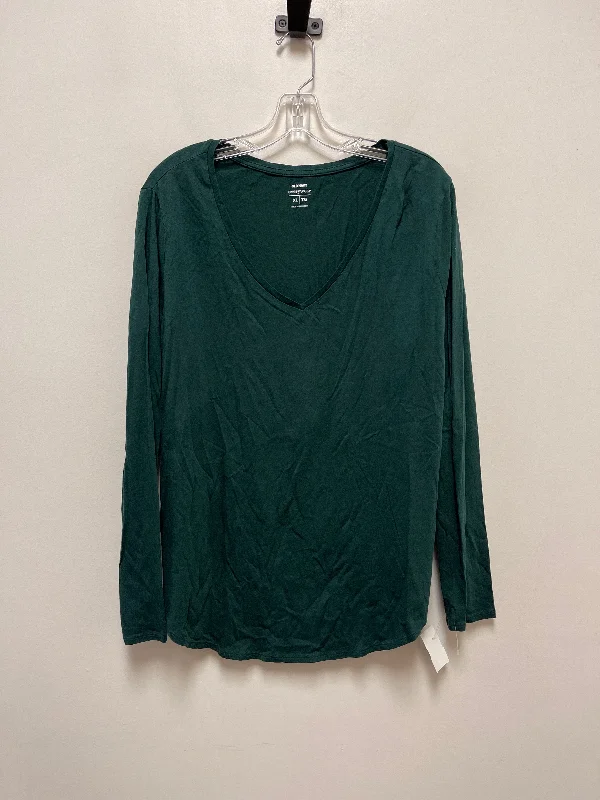 Top Long Sleeve Basic By Old Navy In Green, Size: Xl