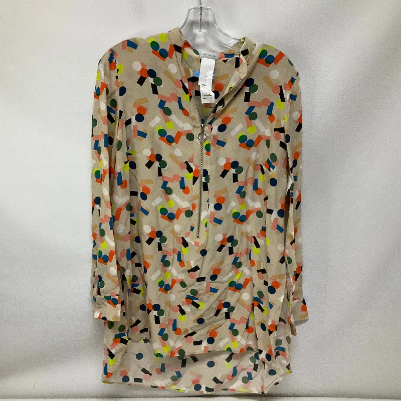 Top Long Sleeve By Akris In Multi-colored, Size: L