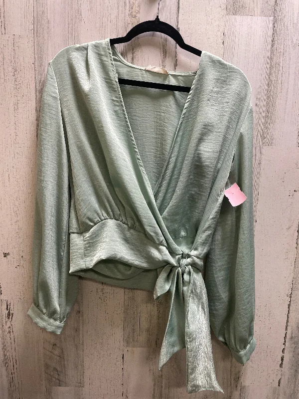 Top Long Sleeve By Altard State In Green, Size: S