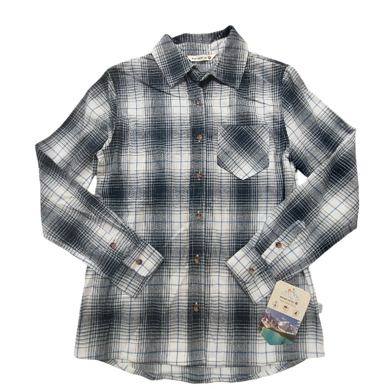 Top Long Sleeve By Cmc In Plaid Pattern, Size: S