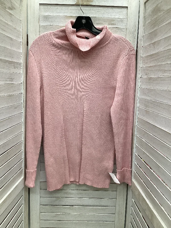 Top Long Sleeve By Lauren By Ralph Lauren In Pink, Size: L