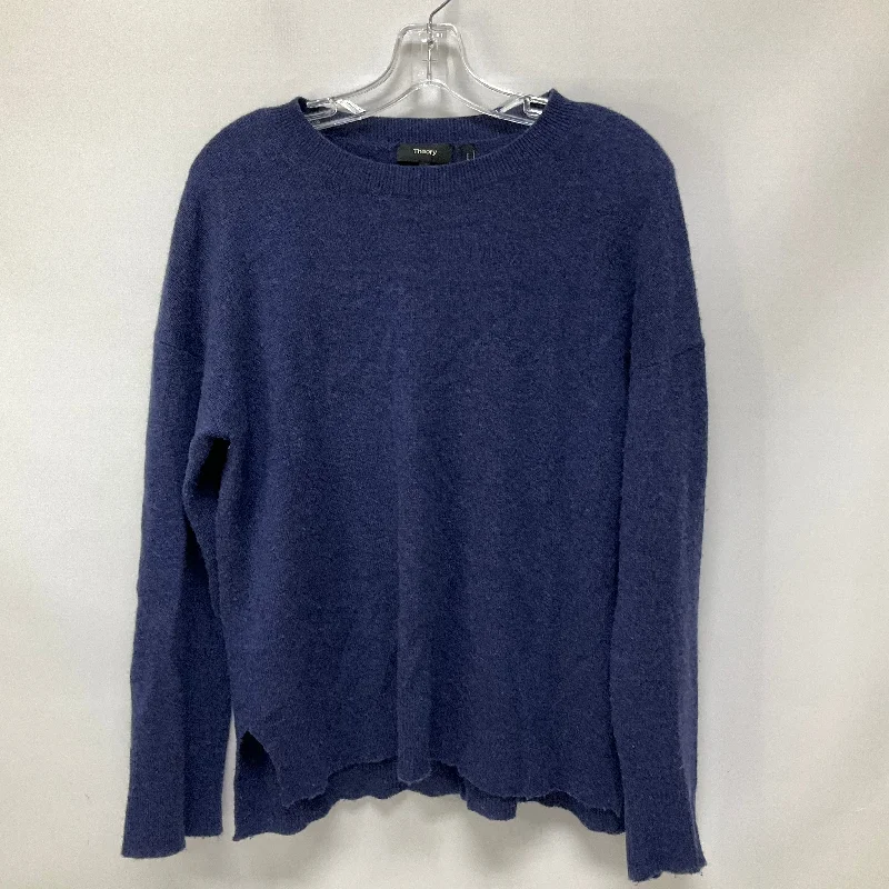 Top Long Sleeve By Theory In Blue, Size: M