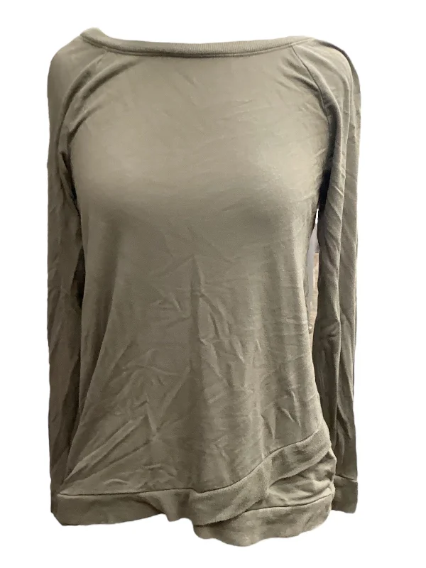 Top Long Sleeve By Threads 4 Thought In Green, Size: M